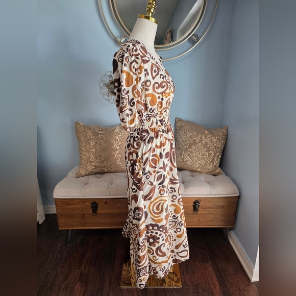 Fifteen Twenty Poppy Shirred Waist Dress - Picture 7 of 9